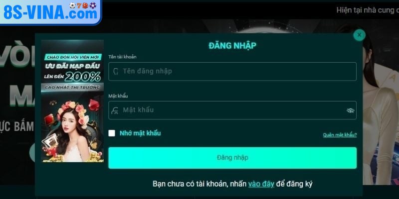 Truy cập vào trang chủ của 8S bằng cách nhập địa chỉ URL